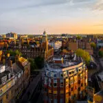 Aerial View Of Leicester Town Hall In Leicester, A City In Engla