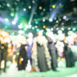 Blurred Background Of The Award Ceremony Theme Creative. Background For Business Concept