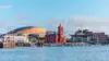 Panoramic View Of The Cardiff Bay Cardiff, Wales