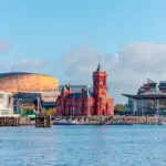Panoramic View Of The Cardiff Bay Cardiff, Wales