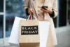 Woman Holding Shopping Bags Black Friday