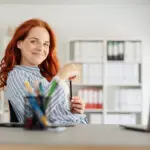 Young Businesswoman With A Mischievous Smile