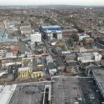 The Brewery Shopping Centre Romford Essex Uk Aerial View