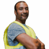 Man Folded Arms High Vis 1x1
