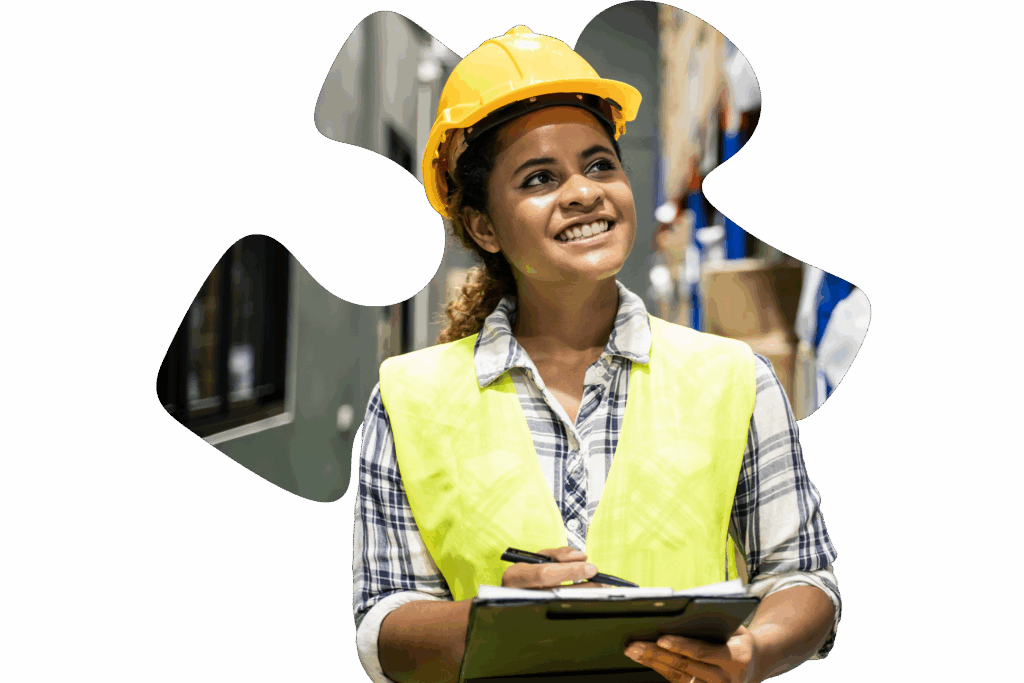 Woman Hi Vis Shape Mask