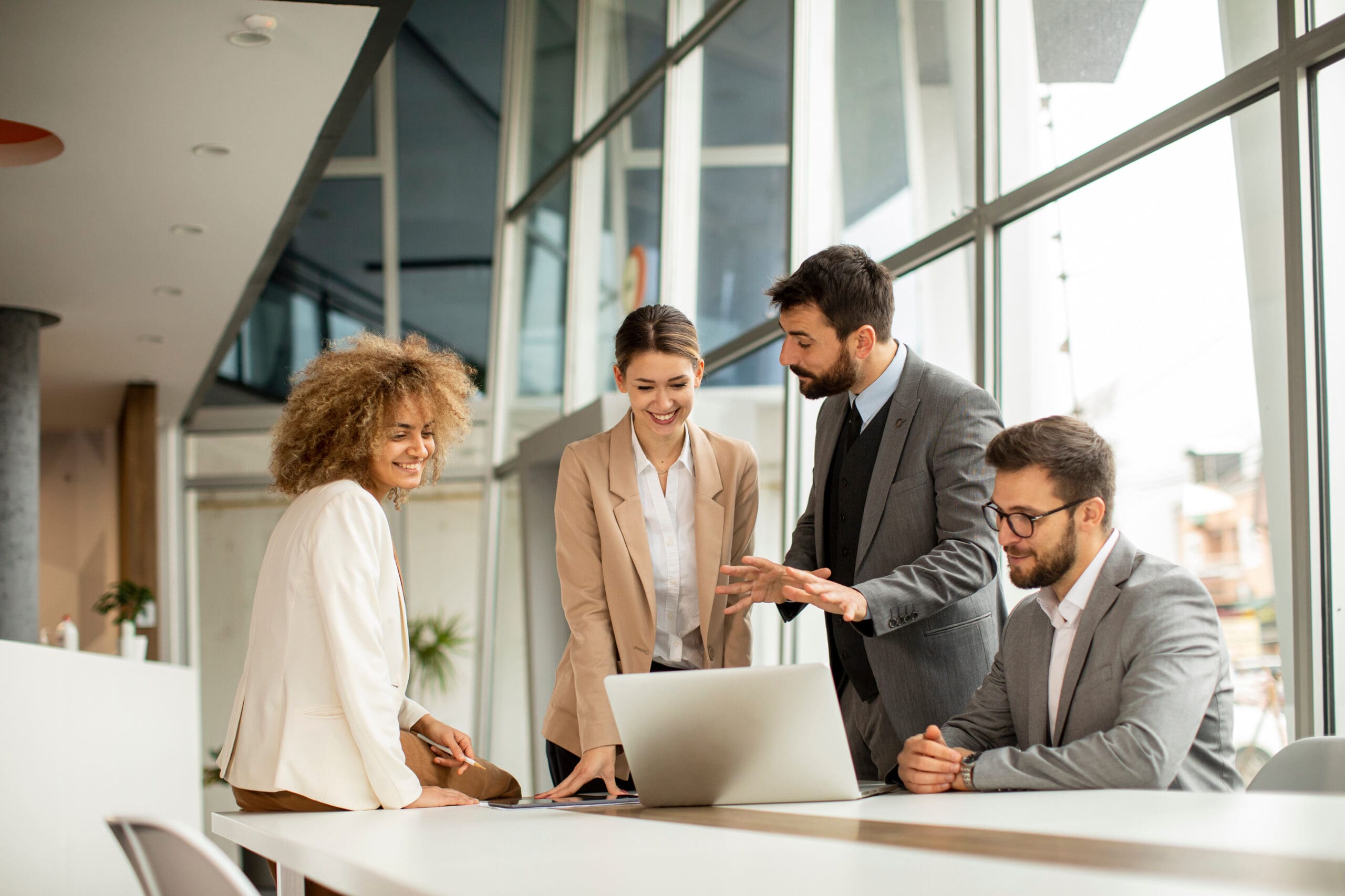 Business People Working Together In The Office