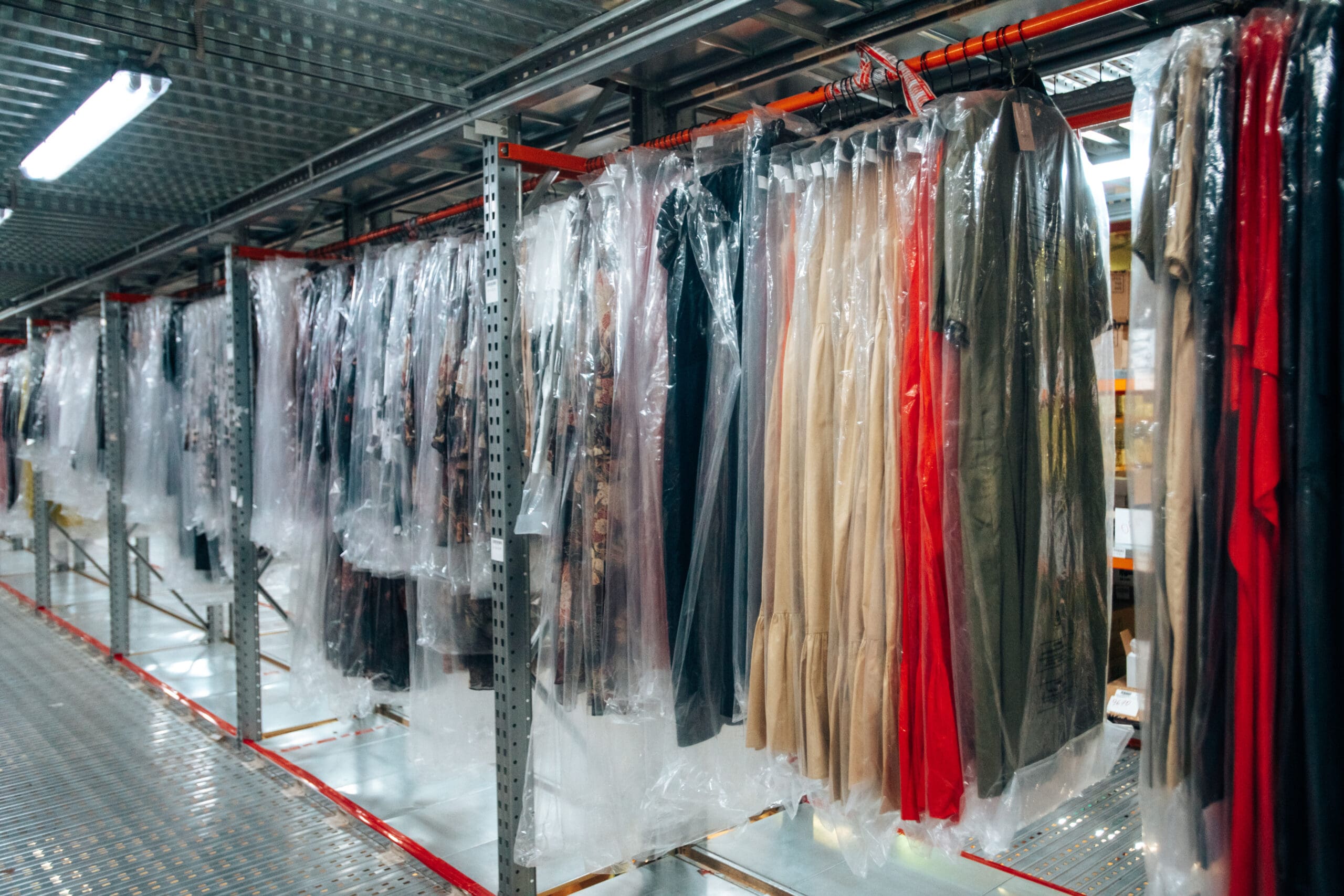 A Lot Of Goods In A Large Warehouse
